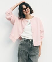 【新色追加】BEAUTY FORM JERSEY スナップカーディガン