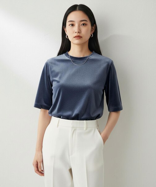 ストレッチベロア Tシャツ