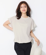 プレーティング フレアスリーブ Tシャツ