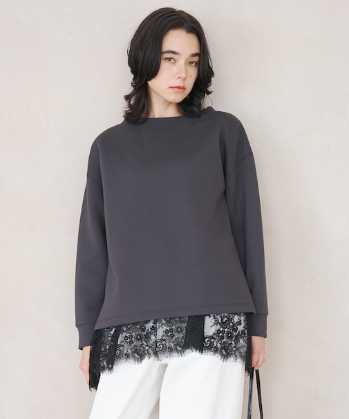 BEAUTY FORM JERSEY サイドスリット プルオーバー