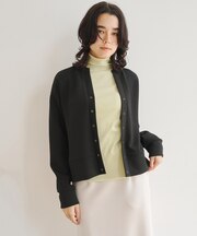 【WEB限定カラー】BEAUTY FORM JERSEY キーネックカーディガン