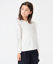 【110-150cm】タックスリーブTシャツ
