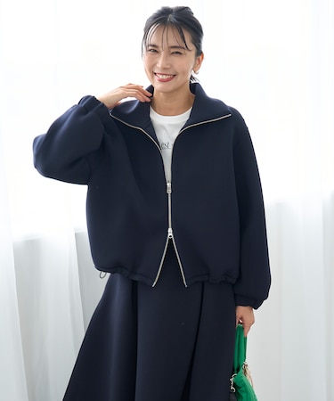 【VERY×UNFILOコラボ】BEAUTY FORM JERSEY+ ZIPブルゾン