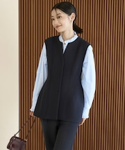 【VERY×UNFILOコラボ】BEAUTY FORM JERSEY+ ペプラムジレ