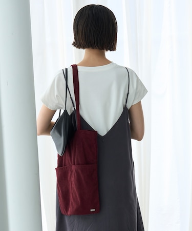 コーデュロイ トートバッグ