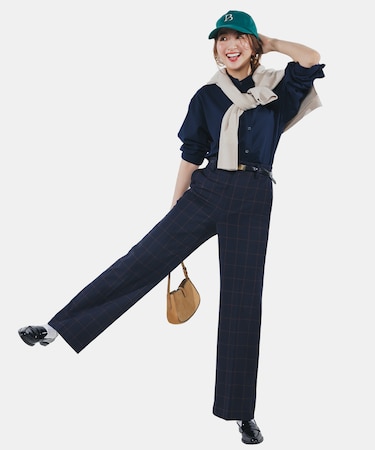 【ウエストゴム/14サイズ展開】beauty warm pants ワイド