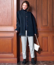【ウエストゴム/14サイズ展開】beauty warm pants テーパード
