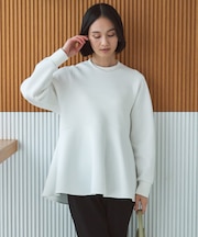 BEAUTY FORM JERSEY ペプラム トップス