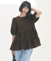 BREEZEMOVE ティアードブラウス