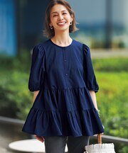 BREEZEMOVE ティアードブラウス