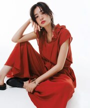 【WEB限定カラー】ヴィンテージシアー フリルネック ブラウス