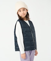【120-150cm】TAION Vネック ダウンベスト(UNISEX)