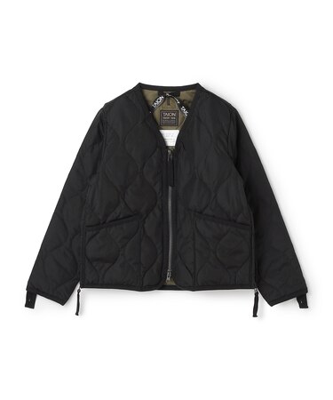 【120-150cm】TAION ミリタリーZIP Vネック ダウンジャケット(UNISEX)