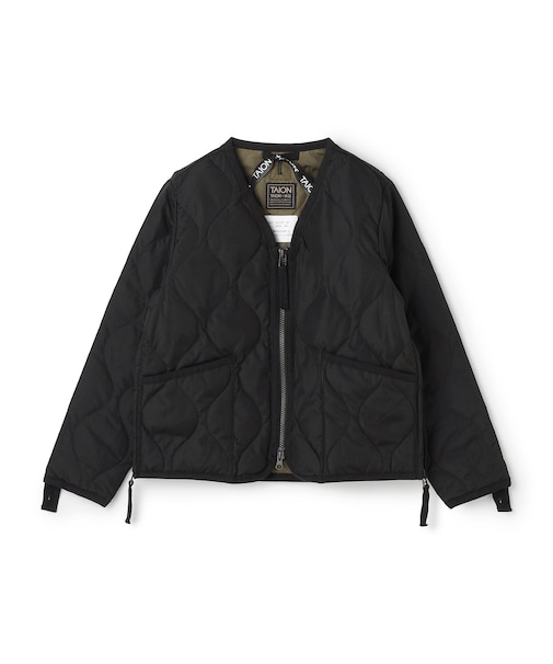 【120-150cm】TAION ミリタリーZIP Vネック ダウンジャケット(UNISEX)