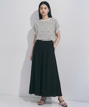 【WEB限定カラー】ヴィンテージシアー ギャザーワイドパンツ