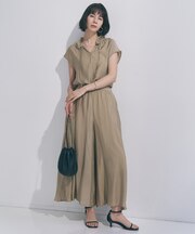 【WEB限定カラー】ヴィンテージシアー ギャザーワイドパンツ