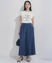 【WEB限定カラー】ヴィンテージシアー ギャザーワイドパンツ