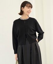 ネックビジュー カーディガン
