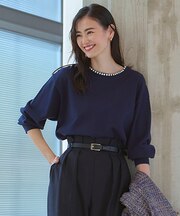 ネックビジュー ニット