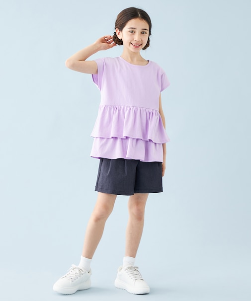 【UNFILO KIDS】デニムキュロット