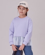 【110-150cm】BEAUTY FORM JERSEY ペプラムスウェット