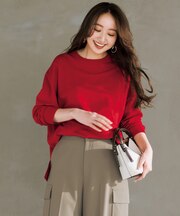 マイビューティニット ワイドクルーネック