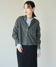 【UNFILO DENIM LIGHT】 クロップドシャツ