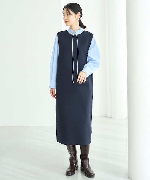 BEAUTY FORM KNIT スリーブレス ワンピース