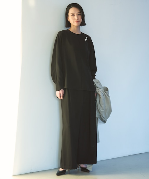 アシンメトリー ラップパンツ