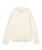 コットンカシミヤニット フーディ