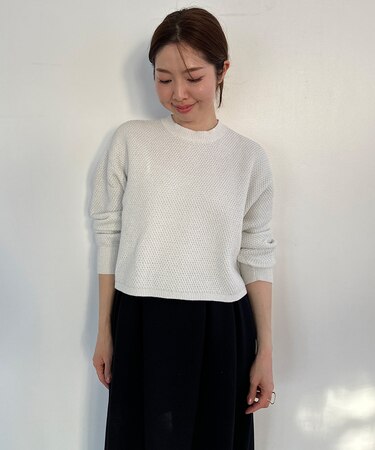 【WEB限定】ラメリンクス クロップドニット