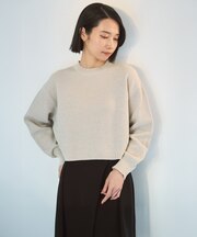 【WEB限定】ラメリンクス クロップドニット