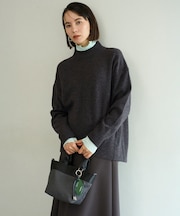 【先行予約】カシミヤブレンド ハイネックニット