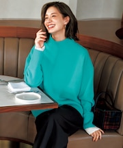 カシミヤブレンド ハイネックニット