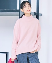 カシミヤブレンド ハイネックニット