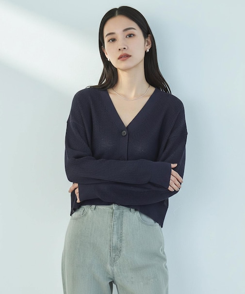 メッシュニット カーディガン