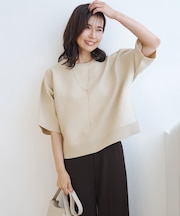 【一部店舗限定】BEAUTY FORM KNIT ハーフスリーブ