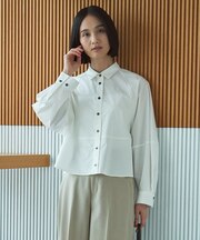 コットンブロード フォルムシャツ
