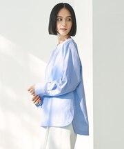 ノーカラーコンフォートシャツ