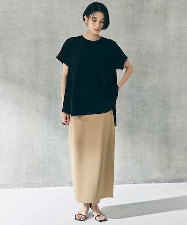 【WEB限定カラー】スゴ機能美ニット Iラインスカート