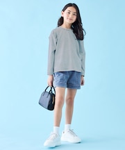 【110-150cm】デニムショートパンツ