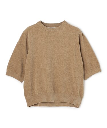 ベロアモール ハーフスリーブニット