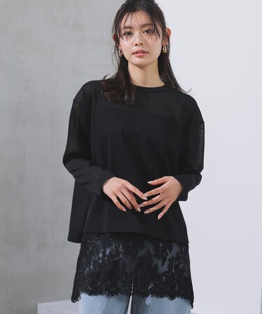 シアーフォルムニット クルーネック