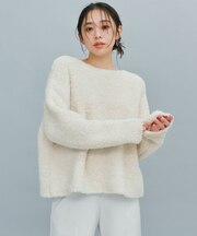 テディベア ブークレヤーン ボートネック ニット