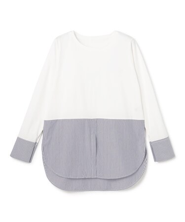 【大人気の名品インナー】シャツコンビ レイヤードT