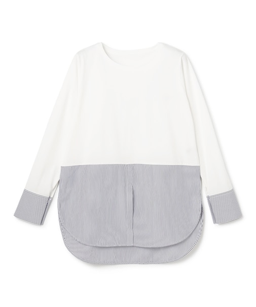 【大人気の名品インナー】シャツコンビ レイヤードT