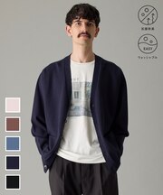 【洗える/抗菌防臭】スムースシルキーニット カーディガン
