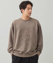 【男女兼用】クリーンスエード エンボスロゴ クルー