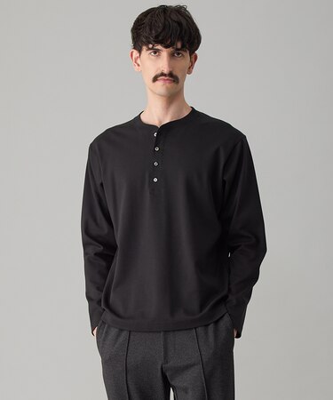 3シーズンスウェット ヘンリーネックTEE