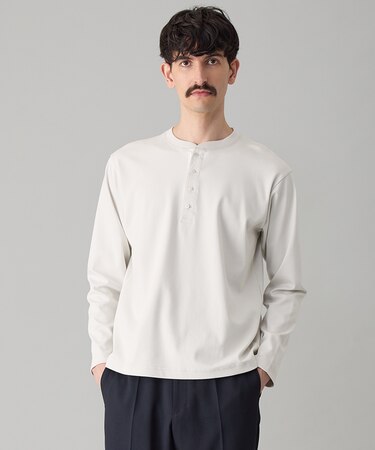 3シーズンスウェット ヘンリーネックTEE